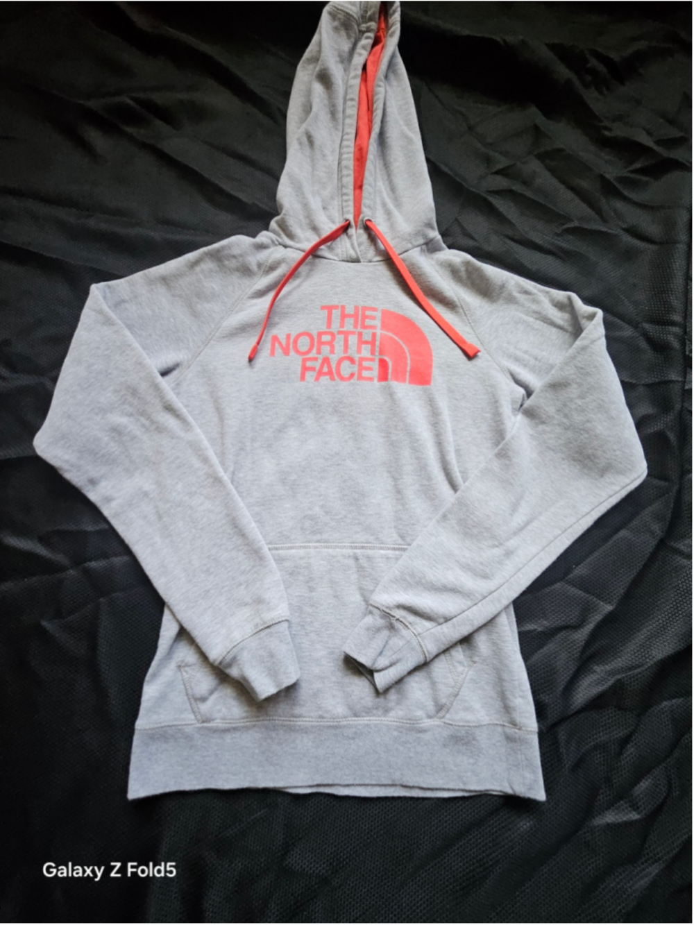 Women's The North Face Hoodie Sweatshirt Size S Grey Red